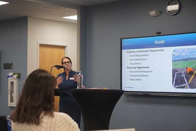 Monroe’s Mayor Cudaback highlights where city is going, what goals she ...